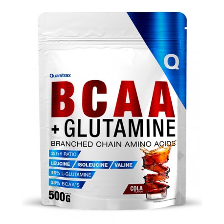 Quamtrax Direct BCAA 2:1:1 + Glutamina 500 g