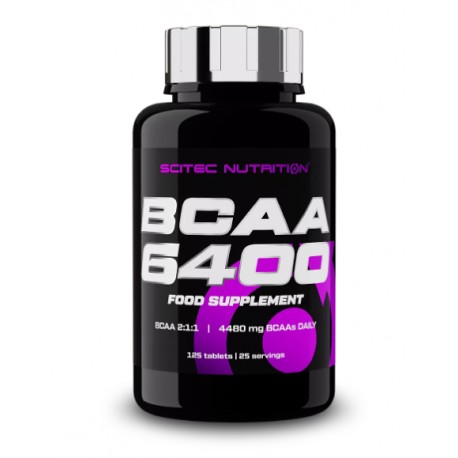 Bcaa 6400 Scitec 125 Cápsulas